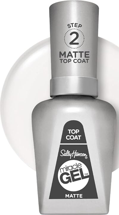 Sally Hansen Miracle Gel Matte Top Coat 14.7ml No UV Light Required