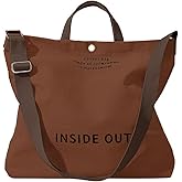 Ghsiuly Large Canvas Tote Bag for Women inside out Bag Crossbody Shoulder Bag with Adjustable Strap for Work Travel Shopping