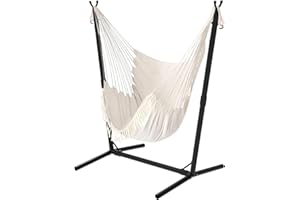 TOREVSIOR U-Type Hammock Chair with Stand, Height-Adjustable Hammock Stand, for Indoor, Outdoor, Sturdy Hanging Chair with Stand,300lbs…