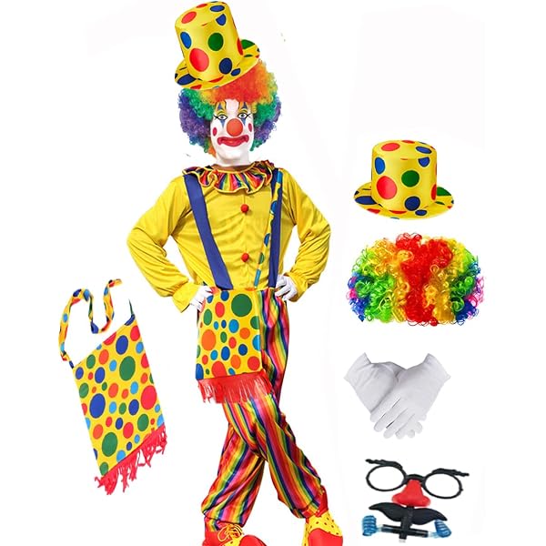 Bolso De Hombro De Payaso Con Lunares - Accesorio Para Disfraz De Halloween, Cosplay Y Fiestas Temáticas