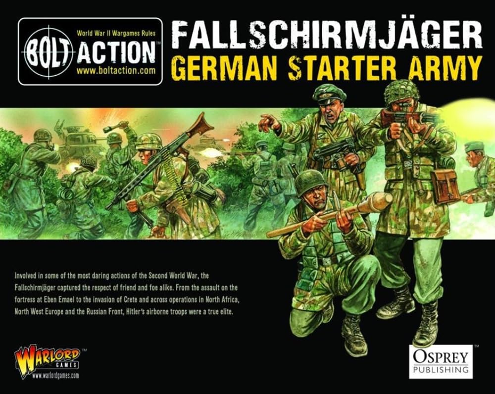 Warlord Games Fallschirmjager German Starter Army - Bolt Action 28mm Minatures WWII Table Top Game