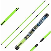 CAITON Golf Alignment Sticks, 2-Pack, 48-in Collapsible Rods | Lightweight fiberglass rods with clear tube for aiming, putting, swing path, posture and setup drills indoors or outdoors.