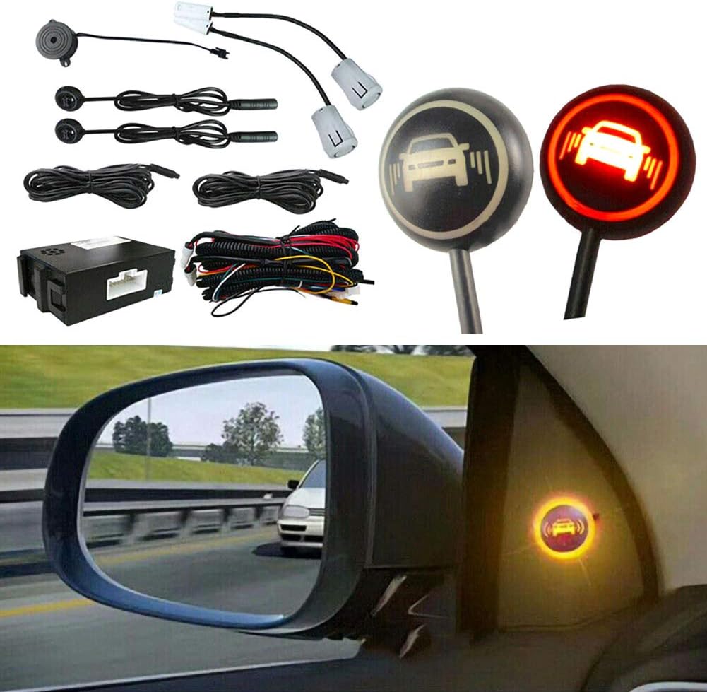 Mayyou Car Blind Spot Monitoring System Ultrasonic Sensor Distance Assist Lane Changing