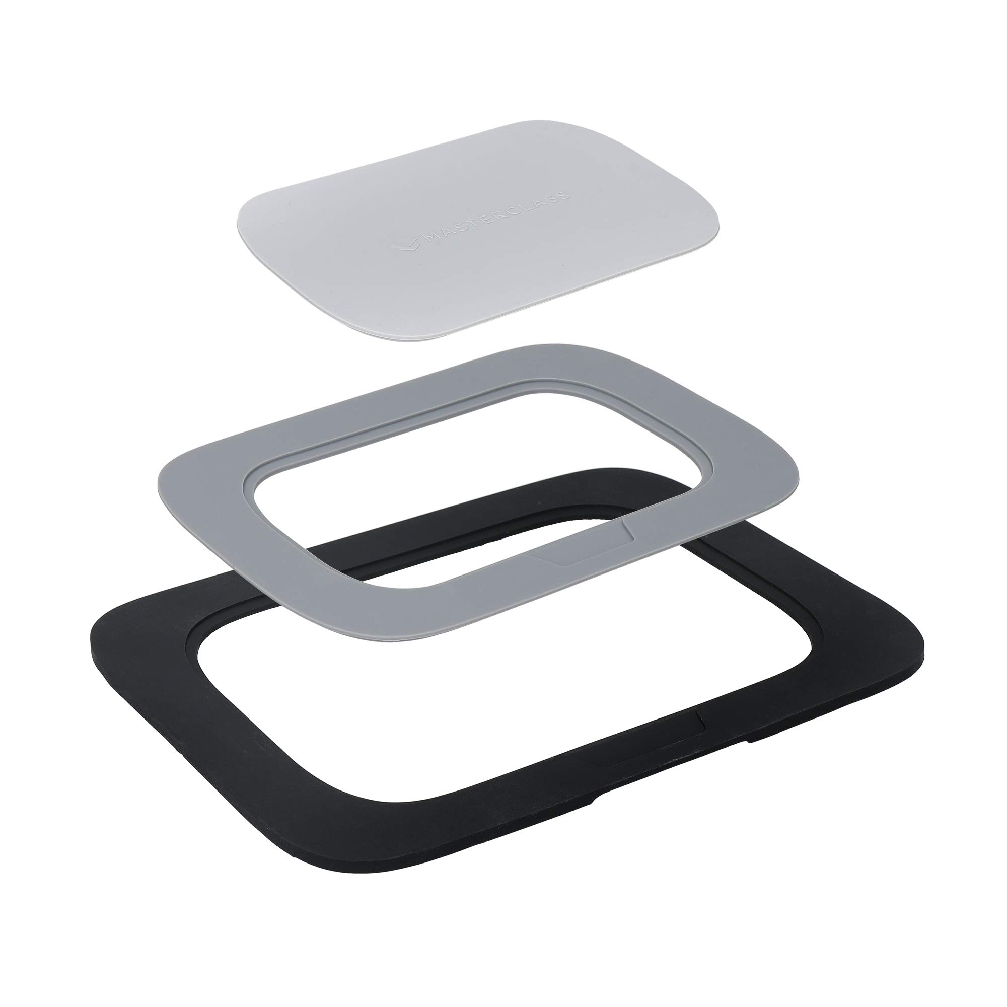 MasterClass Smart Space 3 in 1 Silicone Trivet, 23 x 18cm Interlocking Pan Rest Set