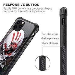 CARLOCA Compatible with iPhone 11 Pro Case,Red Palm