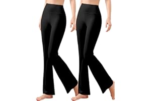 KIRINKYLIN Girls Flare Leggings High Waisted Bell Bottoms Gym Active Bootcut Yoga Pants for Kids Teen