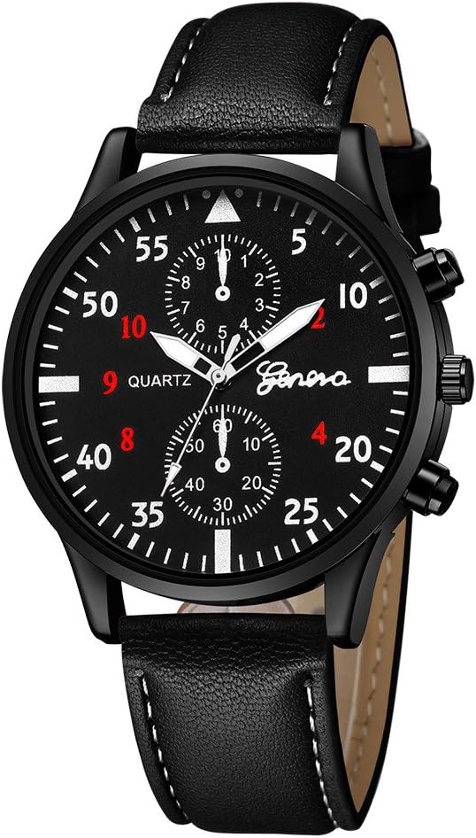 Absolute Cheap!!! But Looks Really Expensive Mens Dress Watch- Fashion Simple Analog Watch Dial Quartz Crocodile Faux Leather