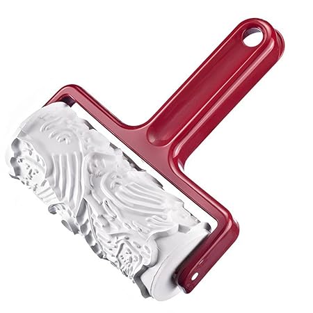 Spekulatiusrolle, Kunststoff, weiß-dunkelrot