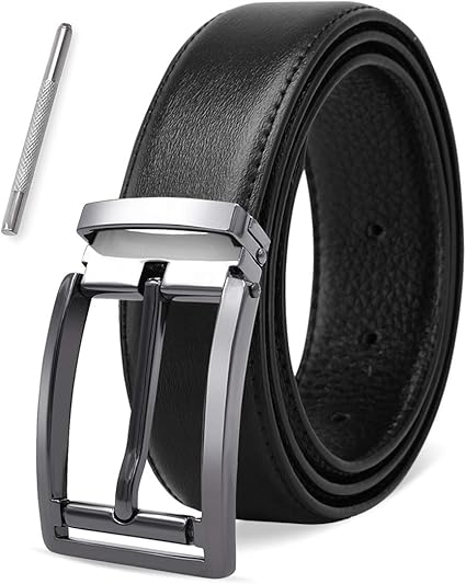 leather belts for mens with removable buckles