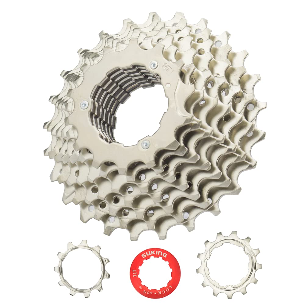 CYSKY 9 Speed Cassette 11-25T Cassette Fit for Mountain Bike, Road Bicycle, MTB, BMX (Light Weight) (11-25T)