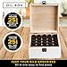 Beautifully Designed Essential Oil Storage Box 25 Bottle - Holds 5-15ml & 10ml Roller Bottles - Free Roller Bottle Opener & 192 Essential Oil Labels