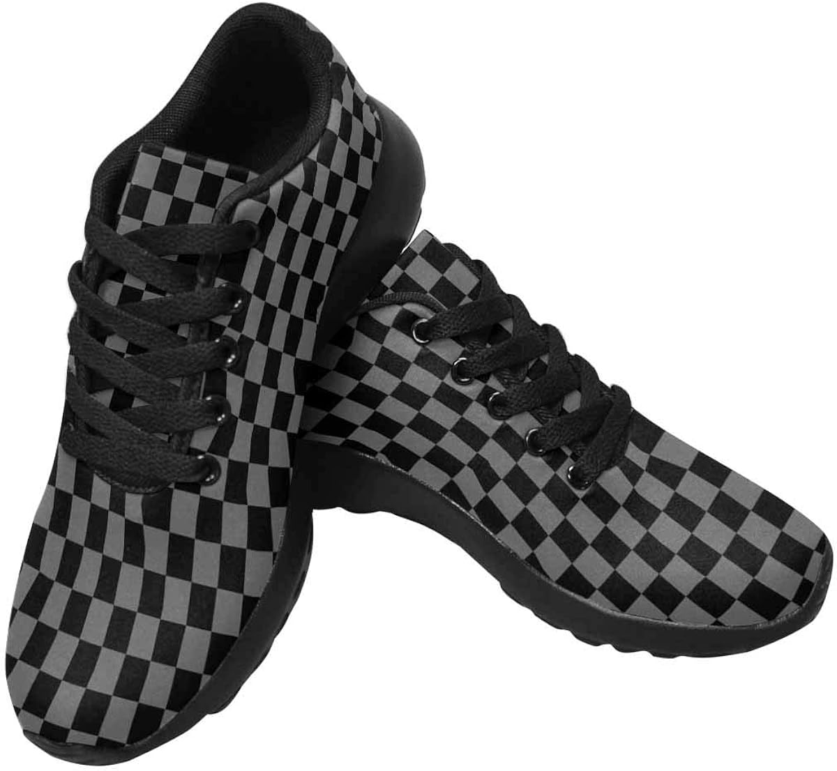 black and white checkered tennis shoes