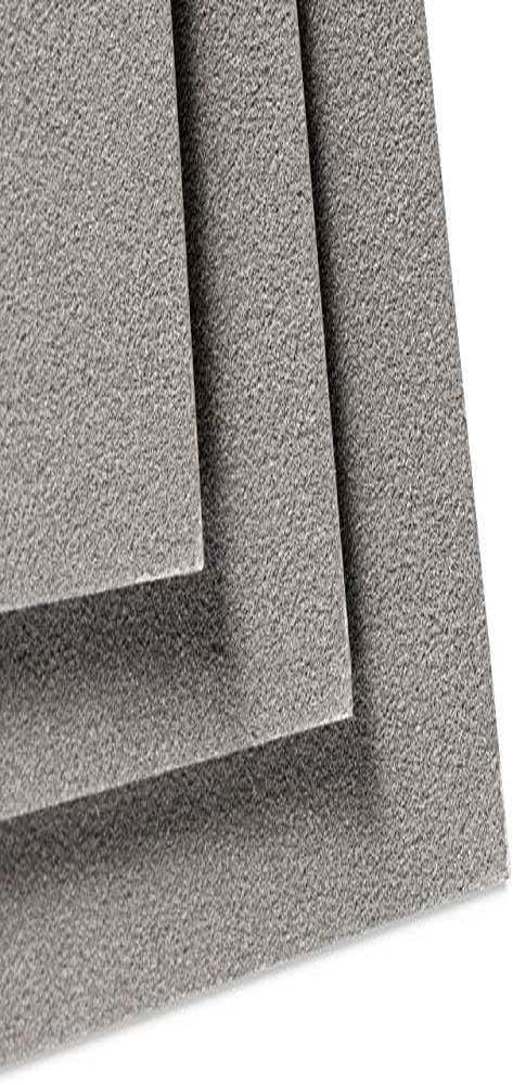 Clairefontaine - Ref 96019C - Pastelmat Card Sheets (Pack of 5 Sheets) - 360gsm Card - 50 x 70cm - Dark Grey Colour - Specially Formulated For Use With Pastels