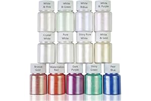 IOOOFU 13 Colors for Aurora Resin Powder Mica Pearlescent Pigments Kit Colorants Resin Dye Epoxy Resin Color Toning Jewelry M