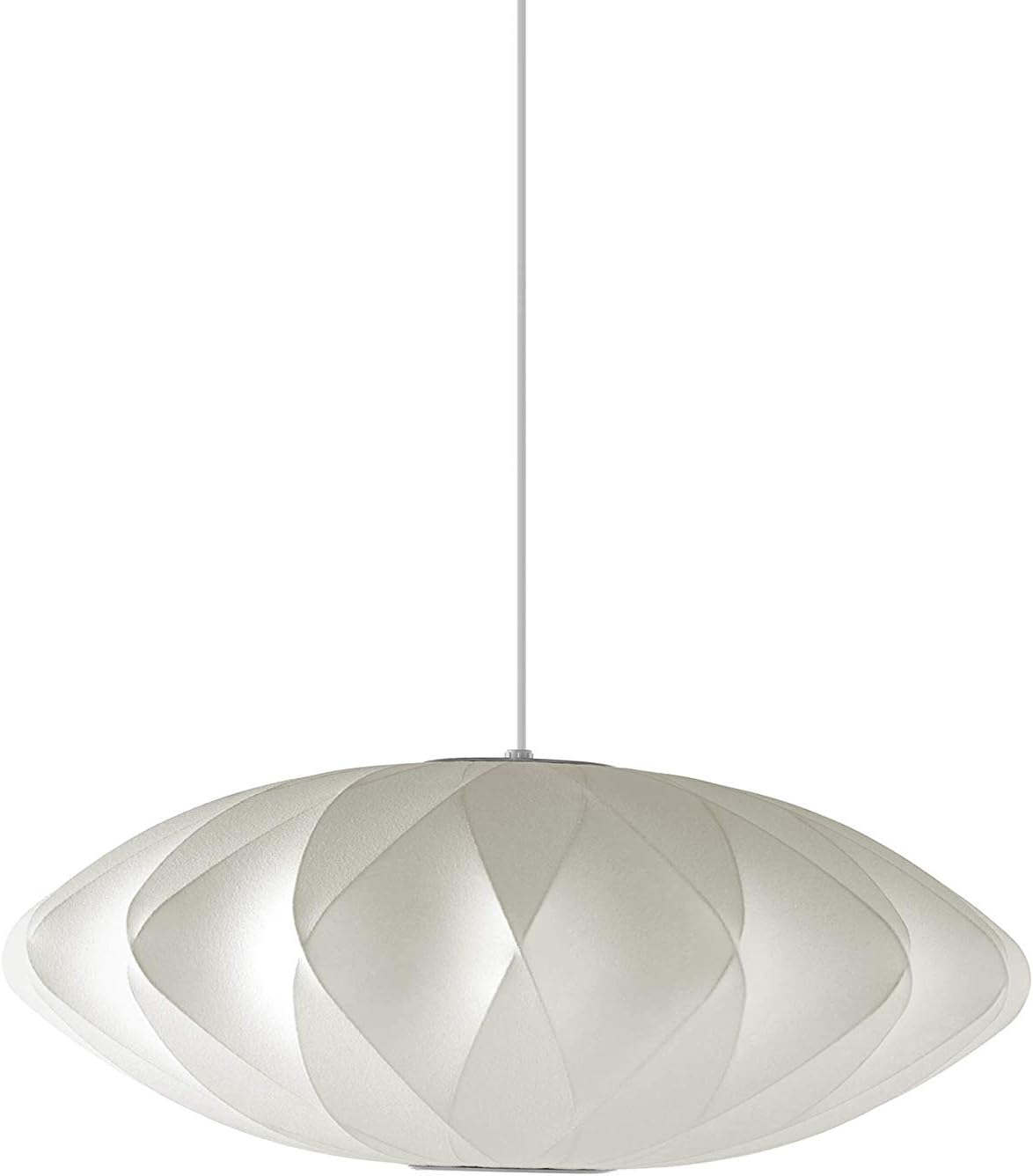 Herman Miller H763CC Nelson Crisscross Saucer Pendant Bubble Lamp, Small, White