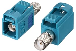 Superbat Fakra Z Female to SMA Female Vehicle GPS Antenna Adapter Connector 2Pcs for GPS Navigation Satellite Radios Car Ster