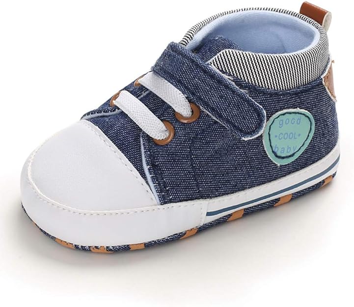 MASOCIO Baby Boy First Walking Shoes Infant Toddler Trainer Soft Sole