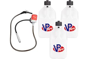 VP Racing 3522-CA, 5.5-Gallon Square Motorsport Jug White (3 Pack), w/Battery Powered Fluid Transfer Pump (1 Pack