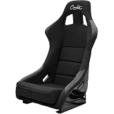 1PC Universal Large Racing Bucket Seats, Fiber Glass Fixed Back Bucket Racing Seat w/Dual Slider, Racing Seat With CIWUCSEAT LOGO, For Car Use, &ldquo;21.2W X 33"H X 17.32"D, Not Including Seat Bracket