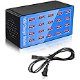MaxLax USB Charging Station, 20-Port 100W/20A Multi-USB Charger Station for Smartphones, Tablets, and Other Devices