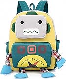 Mini Toddler Kid Backpack with Leash Harness Yellow for Kindergarten Boy 3 Yesrs