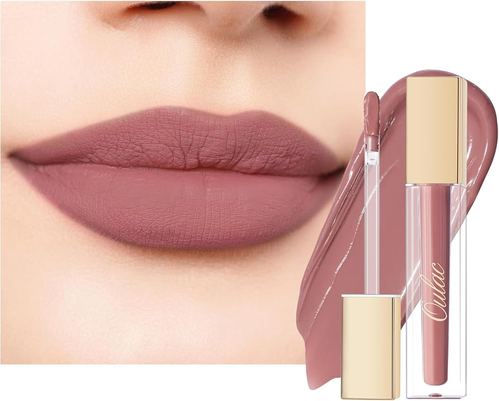 Oulac Nude Pink Lipstick Matte 4.5ml Vegan Long Lasting Lip Stain