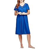 Shadowline Women's Nightgown Short Nylon Twilight Gown Sleepwear Dress
