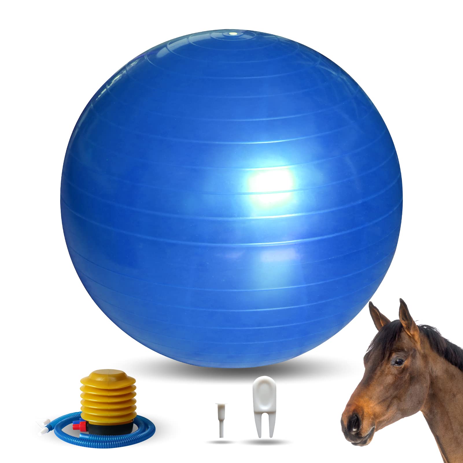 Photo 1 of RideFound 22 Inch Horse Play Balls Anti-Burst Herding Ball for Horse Mega Equine Ball for Play Training Horse Soccer Ball