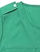 Allegra K Lady Split Neck Long Sleeve Mock Chest Pockets Shirt XL Green