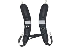 FOLAI Waterproof Replacement Shoulder Strap with Adjustable Belt for Shoulder Bag Backpack Black