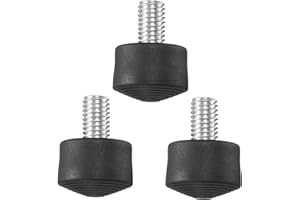 PATIKIL Rubber Foot Spike, Universal Anti-Slip M8 Thread Rubber Tripod Foot Spikes for Monopod Legs Pad Replacement Parts Des