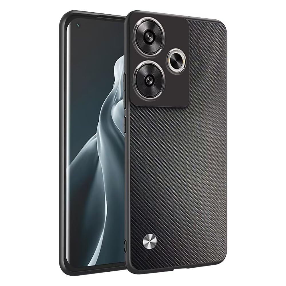 HAFFAN Phone Case Protective Cover Designed for POCO F6 (6.67" inches), Imitation Leather Style - Kevlar — image 1