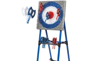 Axe Throwing Game Set with 8 Tomahawks and a Bristle Target,Outdoor Portable Axe Throwing Target Set for Backyard, Park, Blue