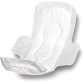 Medline Maxi Sanitary Pads with Adhesive Strip and Wings, 11", Individually Wrapped (Pack of 288)