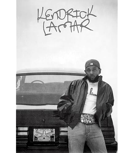 Kendrick Lamar | Bon enfant : M.A.A.D. City | Affiche de Kendrick Lamar | Poster de la pochette de l'album | Art mural pour pochette d'album | Posters personnalisés haut de gamme - France