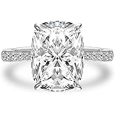 PAFIDDY Pear/Oval/Cushion Cut Engagement Ring for Women, S925 Sterling Silver AAAAA Cubic Zirconia Promise Ring