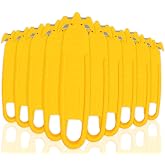 Safety Box Cutter T TOVIA Stainless Steel Concealed Blade Package Opener 10 Pcs for Tape Splitter, Cartons, Cardboard, Wrap, Straps, Film (10 pcs - Yellow)