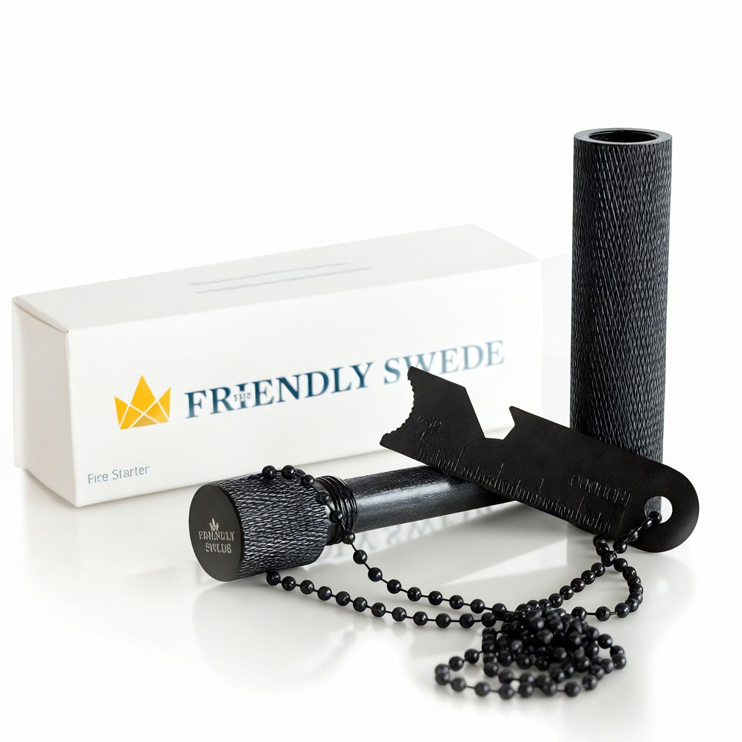 The Friendly Swede Extra Large Flint Striker/Fire Starter with Bottle Opener (XL)