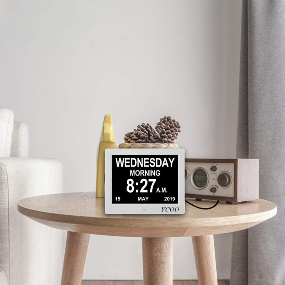 [Newest Version] Large Digital Clock Memory Loss Day Clock Digital