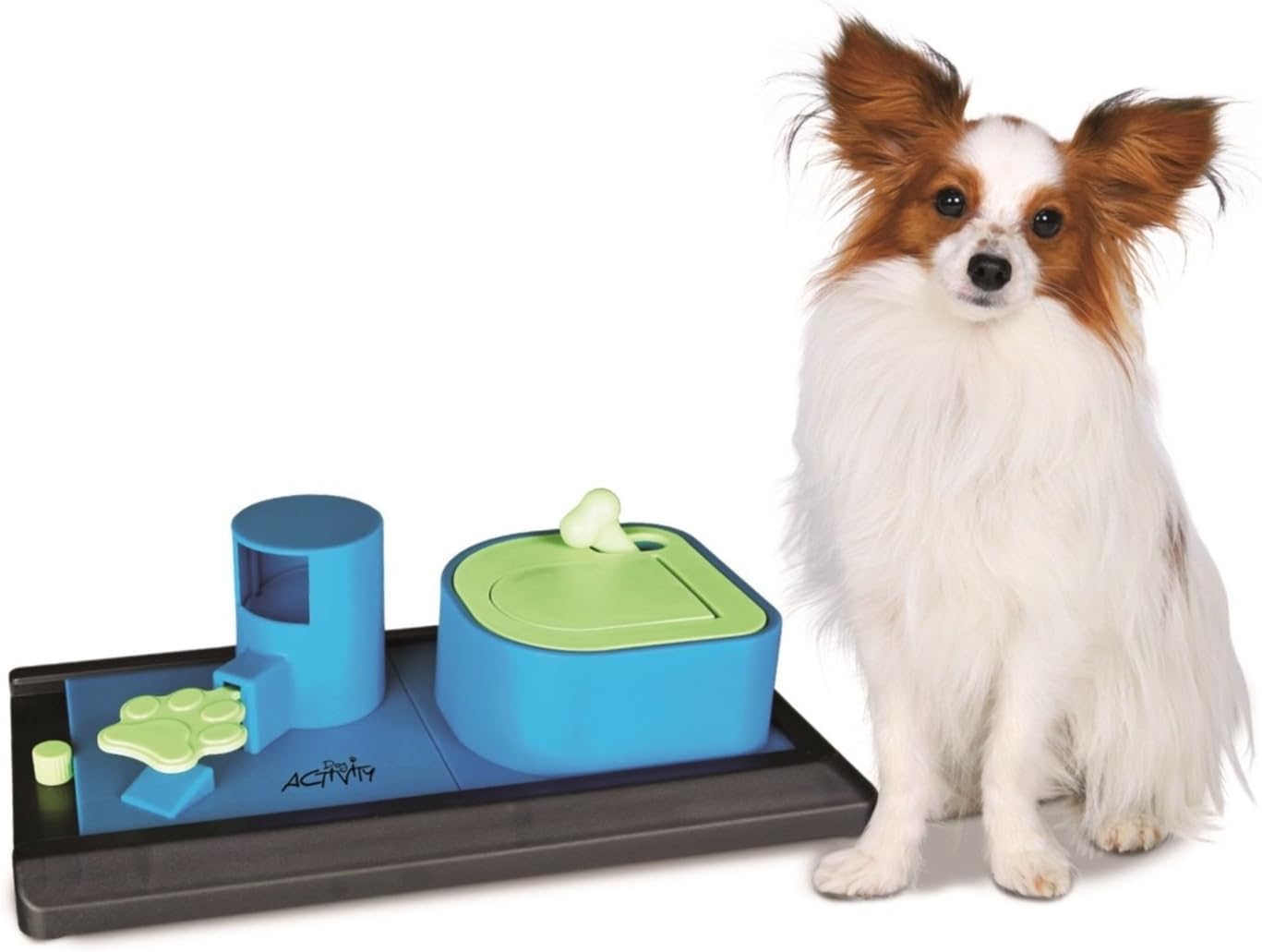 TRIXIE Poker Box Vario 1, Intelligence toy, Level 2 strategy game, With folding and pedal elements - Image 3