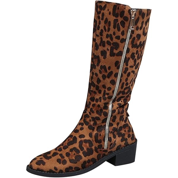 Amazon.com | Cantianshu Casual Womens Leopard Shelley Knee