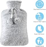 Vicloon 2L Hot Water Bottle with Soft Fluff Cover for Warmth & Comfort view 5