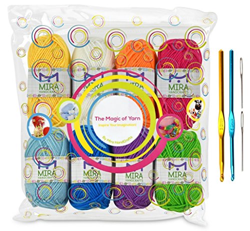 1 Mira+Handcrafts+Acrylic+Knitting+Beginner