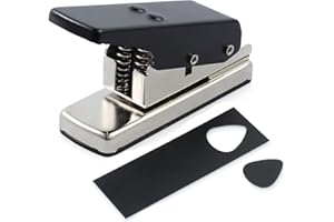CAMWAY Guitar Pick Maker Punch Tool Heavy Duty DIY Maker Hole Punch Plastic Card Cutter Machine Unique Guitar Picks, Works Great on All Sorts of Materials - ABS, PVC, Old Credit Cards, Gift Cards
