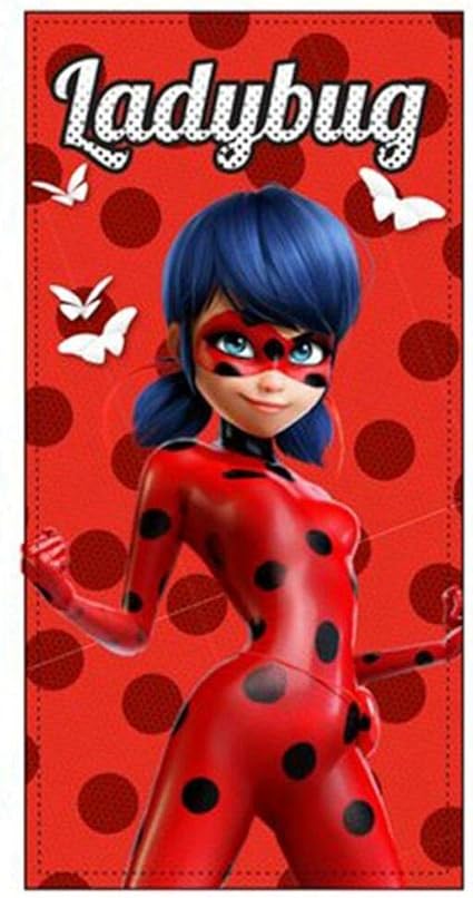 Amazon.com: Miraculous Adventure of Ladybug 'Miraculous Butterfly' Towel 70 x 140 cm Microfiber (Exclusive Model): Kitchen \u0026 Dining
