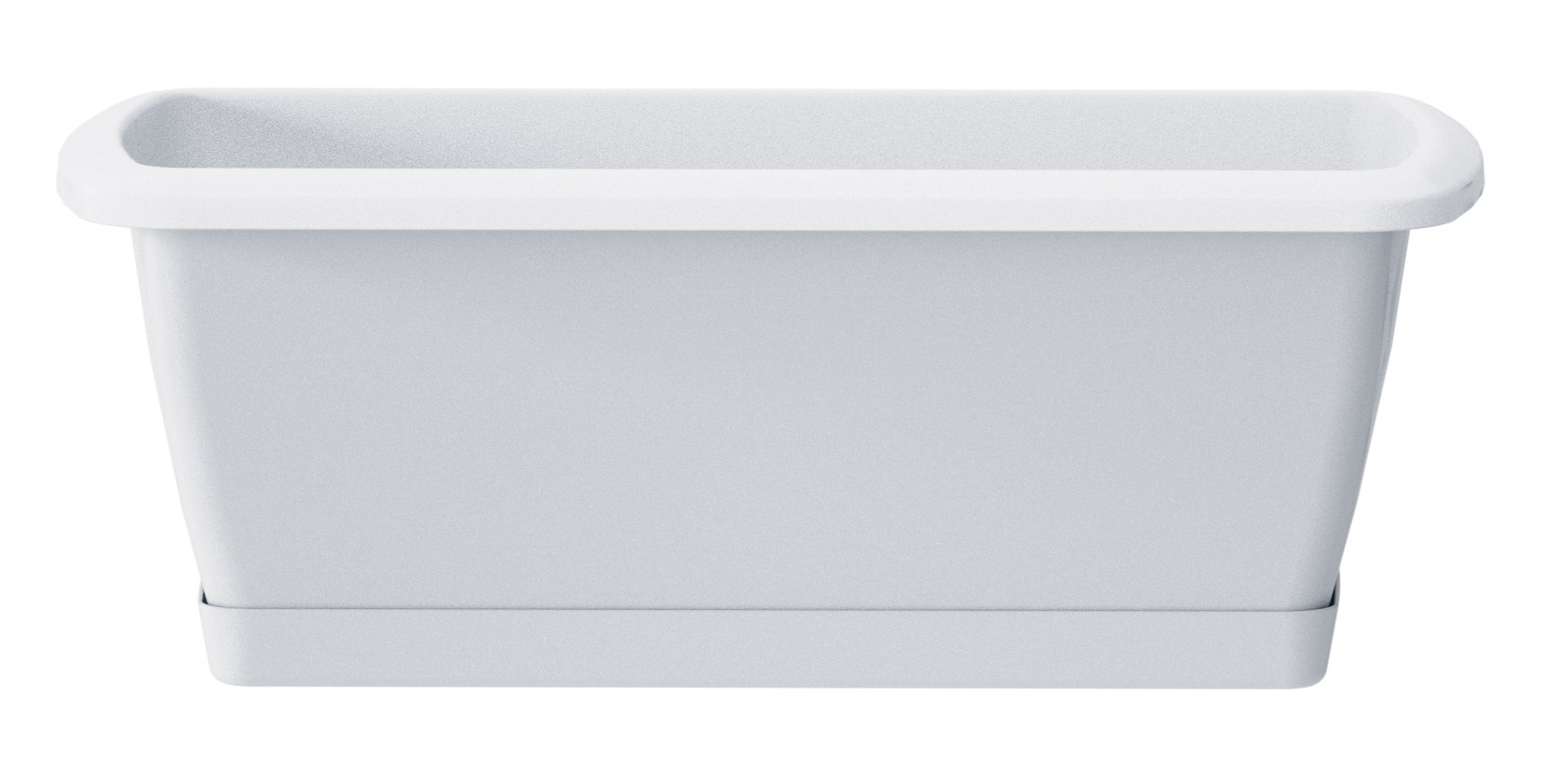 Prosper Plast ISE600P-S449 59 x 18.4 x 14.5 cm Espana Balcony Case Set with Stand - White (12-Piece)