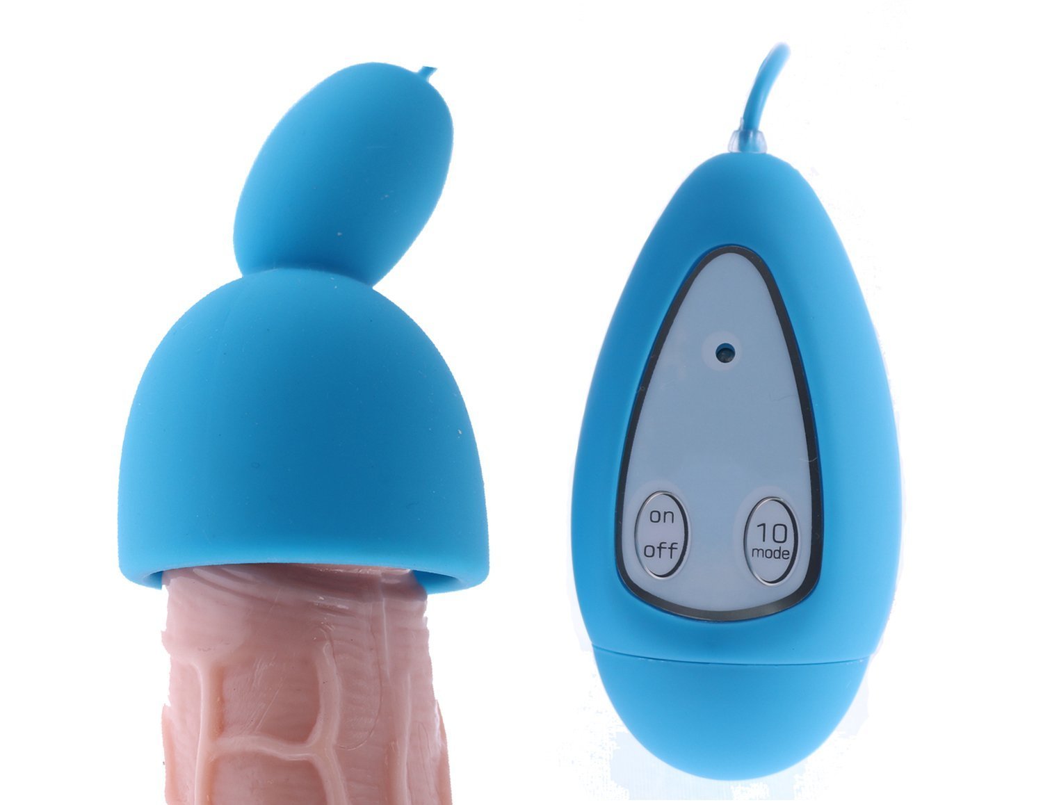 Penis Kopf Funktion Ausbildung Vibrator für Härtere und längere Erektionen Eichel Erektion,Stimulation und Training Gleichzeitig von Himall (Blau)