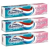 Aquafresh Sensitive Toothpaste Smooth Mint, 5.6-Ounce (Pack of 3)