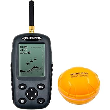 Cutepet Pesca Sonda Detector Fishfinder Sonar Inalámbrico Buscador De Los Pescados Portátil Onda Ultrasónica Del Detector De Pesca Visual De Alta Definición ...