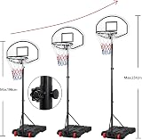 Yaheetech Free Standing Basketball Hoop Stand 1.59-2.14m Height Adjustable view 6